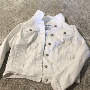 Old navy medium white jean jacket